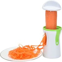 Ручна терка овочерізка GRATER Sunkist Spiral Sliser, спіральна терка для моркви по-корейськи, овочів і фруктів, Спіральний слайсер Зелений