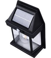 Вуличний настінний світильник Coba Solar Wall Lamp HW-666 - 1W на сонячній батареї, акумуляторна фасадна лампа з датчиком руху KT-666