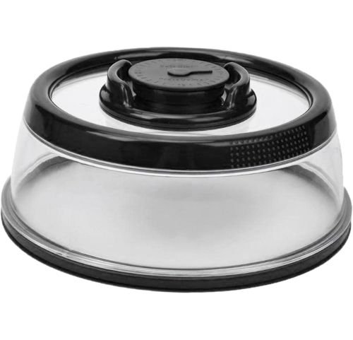 Багаторазова Вакуумна кришка Press Dome Stay Fresh Longer NJ - 352 19см для пакування харчових продуктів кухонний контейнер вакууматор для їжі Чорний