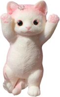 Силіконова іграшка антистрес сквіш Великий котик Squishy Toys 20 см з ворсинками для рук, Дитяча м'ялка таба Пухнастий кіт для дітей від 3 років