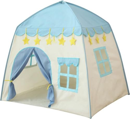 Дитячий ігровий намет у вигляді будиночка Garden Play Tent 130х130х100 см з вікнами для дому та вулиці, ігровий намет для дітей з сумкою Синій