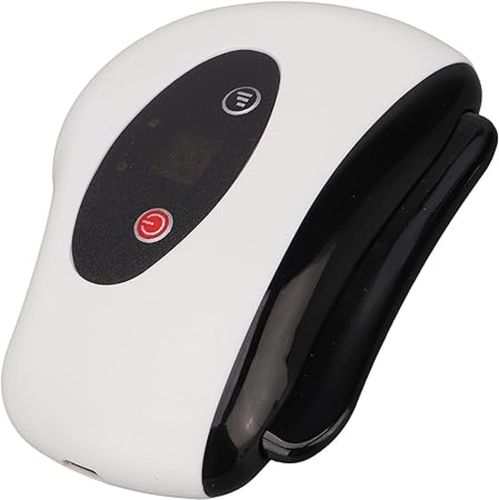 Скребковый массажер для лифтинга лица Scraping Board Gua Sha LY-401, Дренажный вибрационный скребок с подогревом для всего тела на аккумуляторе
