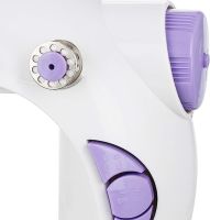 Професійна швейна машинка 4 в 1 Mini Sewing Machine SM - 202A (WJ-08), Портативна міні машинка 201 для шиття з адаптером і педаллю для дому Біла