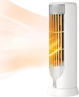 Електричний підлоговий обігрівач тепловентилятор Lasko FH-500 1200W 2 режими, Настільний електрообігріатель дуйка FH500 для будинку від мережі Білий