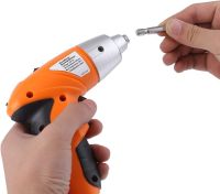 Бездротова електровикрутка Tools Tuoye Cordless Screw, акумуляторний міні шуруповерт з 4 бітами і адаптером, електро викрутка 4 біти в комплекті