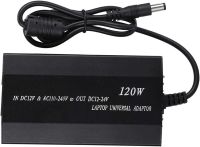 Універсальний автомобільний зарядний пристрій laptop UKC 901 120W 12-24V для ноутбука з перехідниками адаптер зарядка від мережі 220V і прикурювача