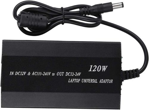 Універсальний автомобільний зарядний пристрій laptop UKC 901 120W 12-24V для ноутбука з перехідниками адаптер зарядка від мережі 220V і прикурювача