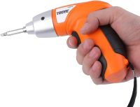 Бездротова електровикрутка Tools Tuoye Cordless Screw, акумуляторний міні шуруповерт з 4 бітами і адаптером, електро викрутка 4 біти в комплекті