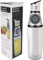 Кухонний дозатор для масла NBZ Press and Measure, скляна пляшка для масла і оцту Oil Dispenser, натискний диспенсер для рідких продуктів 500 мл