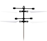 Літаючий робот Robot Flying Aircraft VIATOYS PC520 летить за рукою, Індукційна літаюча USB іграшка з сенсорним управлінням від руки і підсвічуванням