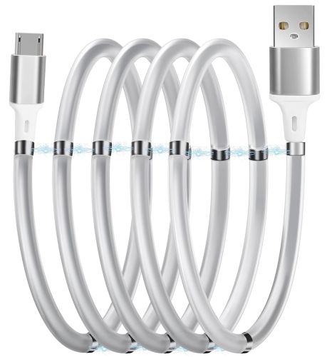 Магнітний зарядний кабель MagLink 7612 usb Micro-USB 1 метр для зарядки телефону, вічний шнур зарядка SuperCalla Cable 100 см з магнітними вставками