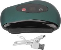 Скребковый массажер для лифтинга лица Scraping Board Gua Sha LY-401, Дренажный вибрационный скребок с подогревом для всего тела на аккумуляторе