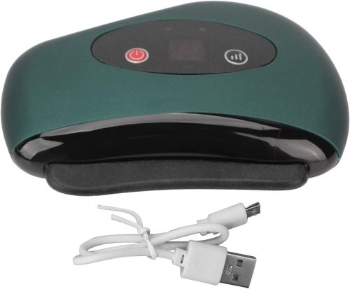 Скребковый массажер для лифтинга лица Scraping Board Gua Sha LY-401, Дренажный вибрационный скребок с подогревом для всего тела на аккумуляторе