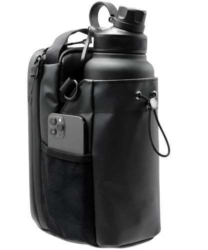 Спортивна магнітна сумка Magnetic Gym Bag Y-100 для пляшки з водою і кишенею для телефону, сумка з плечовим ременем 27х27х11см для спортзалу