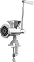 Механічна кухонна м'ясорубка Meat Grinder JSW-8, Побутова алюмінієва ручна м'ясорубка подрібнювач для приготування фаршу