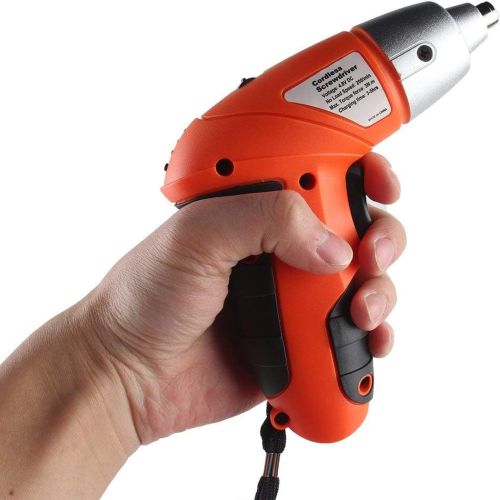 Бездротова електровикрутка Tools Tuoye Cordless Screw, акумуляторний міні шуруповерт з 4 бітами і адаптером, електро викрутка 4 біти в комплекті
