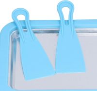 Ручний апарат для приготування морозива Ice Cream Maker Instant, Морожениця Роликова тарілка з 2 лопатками для морозива ручної роботи