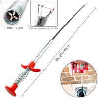 Висувна труба щуп для чищення засмічень Toilet dredger 60 см, інструмент чистячий кіготь гнучкий трос для прочищення труб каналізації