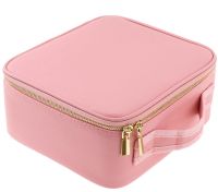 Органайзер для зберігання косметики Niceland Beauty box MAG-590 з ручкою для перенесення, Дорожня водонепроникна косметичка, б'юті кейс рожева