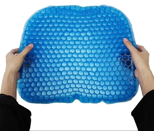 Гелієва подушка ортопедична GEL Egg Sitter з чохлом, охолоджуюча гелева ортопедична для сидіння на стілець, крісло, в машину з чохлом