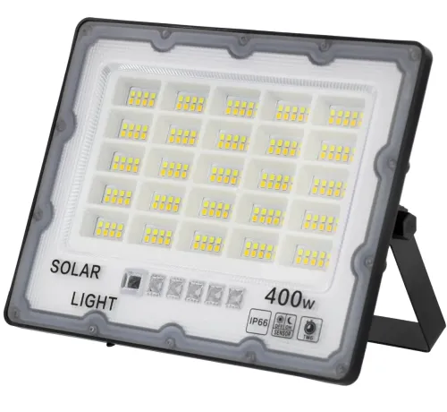 Вуличний настінний світильник прожектор Solar Wall Lamp JX-007 400W на сонячній батареї з пультом, ліхтар з датчиком руху і сонячною панеллю