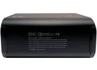 Портативний зарядний пристрій Power Bank KP KG-300 30000 mAh 100w з ліхтариком, зовнішній акумулятор повербанк 30000МАЧ USB Type-C з ручкою Чорний