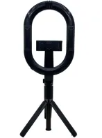 Телескопічна селфи палиця тринога Selfie Stick A8 з кільцевої LED лампою для селфи, Монопод 100 см з підсвічуванням з тримачем для телефону і пультом