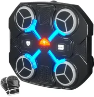 Настінний музичний тренажер для боксу Music Boxing Machine CD18 з RGB підсвічуванням і рукавичками, Настінна боксерська мішень з музикою для дітей