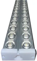 Світлодіодна стельова лампа з лінзами Tube Light T10 120 см 6500K електричний модульний світильник ліхтар на стіну SMD 36W від мережі 220V Біла
