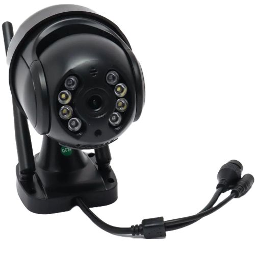 Вулична поворотна IP камера відеоспостереження CAMERA CAM 6 N3 WIFI 360/90 2.0mp зовнішнього спостереження з віддаленим доступом Y08 Чорна