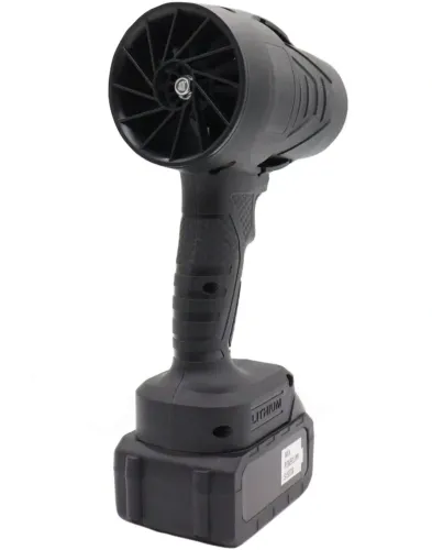 Акумуляторна повітродувка фен Blower ETP LD18-21V для прибирання снігу та листя з 2 акумуляторами, Бездротова дуйка для видалення пилу Чорна
