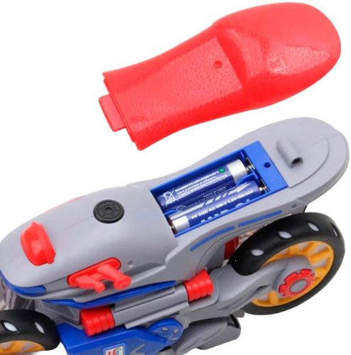 Інтерактивна дитяча іграшка Мотоцикл трансформер YJToys YJ388 - 6 з музичними ефектами, Іграшковий музичний квадроцикл від батарейок для дітей