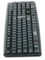 Провідна комп'ютерна клавіатура CBR KB107 107 клавіш + перемикання мови однією кнопкою для ПК PC, ігрова мембранна клавіатура для геймерів