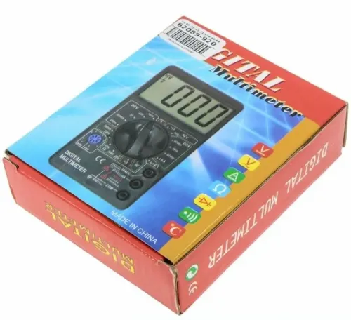 Універсальний цифровий мультиметр Digital DT700B зі звуком, звуковий тестер для контролю постійного і змінного напруги з щупами Чорний