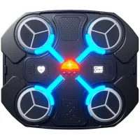 Настінний музичний тренажер для боксу Music Boxing Machine CD18 з RGB підсвічуванням і рукавичками, Настінна боксерська мішень з музикою для дітей