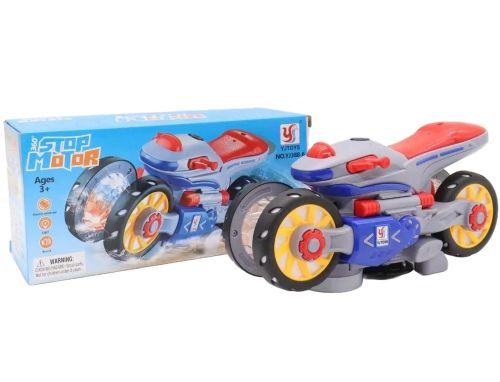Інтерактивна дитяча іграшка Мотоцикл трансформер YJToys YJ388 - 6 з музичними ефектами, Іграшковий музичний квадроцикл від батарейок для дітей