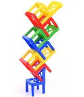 Настільна розвиваюча гра Chair Stacking Стільці балансири 36 стільців, гра вежа дженга балансуючі стільці для розвитку дрібної моторики від 6 років