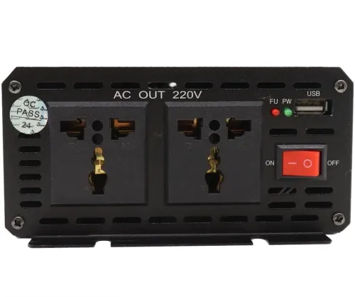 Автомобільний інвертор напруги UKC SSK SSA-3000A 12V-220V 3000W з функцією плавного пуску, авто перетворювач напруги струму 12В 220В 3000Вт