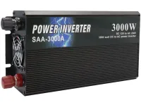 Автомобільний інвертор напруги UKC SSK SSA-3000A 12V-220V 3000W з функцією плавного пуску, авто перетворювач напруги струму 12В 220В 3000Вт