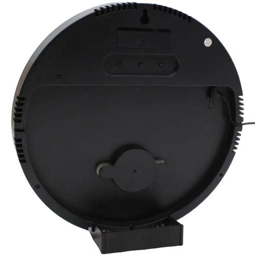 Електронний настінний годинник LED Wall Clock DS-3813L 26см з будильником і календарем, Цифровий круглий годинник зелений з білим на стіну від USB Чорні