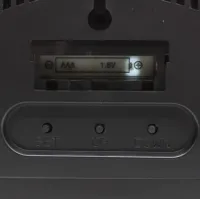 Електронний настінний годинник LED Wall Clock DS-3813L 26см з будильником і календарем, Цифровий круглий годинник зелений з білим на стіну від USB Чорні