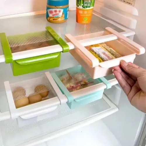 Выдвижной контейнер для хранения продуктов в холодильнике Refrigerator Multifunctional Strorage Box, Подвесной дополнительный ящик в холодильник