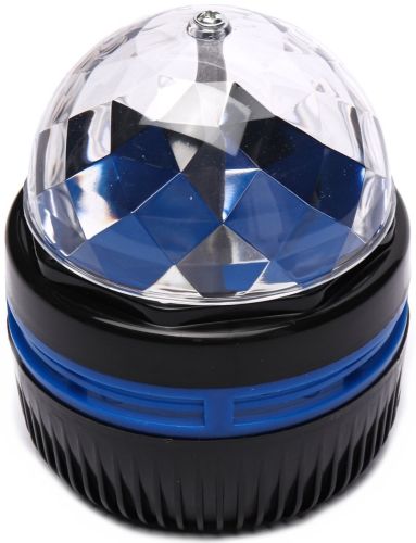 Дискошар-проектор зоряного неба Led Mini Magic Ball настільний RGB проектор, круглий світлодіодний LED світильник, 3D нічник дискошар USB Чорний