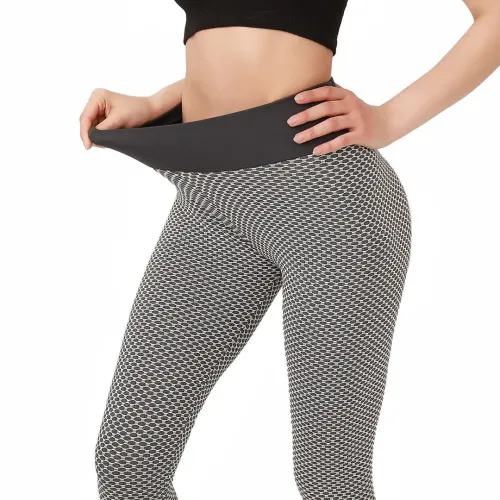 Жіночі спортивні легінси Staples Scrunch Bum білі із завищеною високою талією і ефектом пуш-ап стягуючі безшовні лосини для фітнесу push up