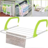 Навісна сушарка для білизни Fold Clothes Shelf Зелена, знімна переносна сушка для одягу та взуття, підвісна на батарею, ванну, двері, підвіконня