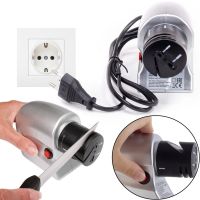 Электрическая точилка для ножей и кухонных ножниц от сети Electric Knife Sharpener 2 в 1 проводной станок точило инструмент для заточки лезвий 220V