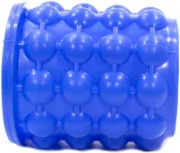 Силіконове відро для заморозки льоду Ice Cube Maker Genie двокамерна форма для виготовлення зберігання льоду, охолодження напоїв в пляшках з кришкою