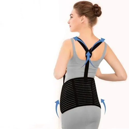 Бандаж для беременных Pregnant woman stomach lift belt 4 в 1 пояс с резинкой через спину, пояс-бандаж для двойной поддержки живота и спины