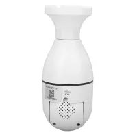 Бездротова панорамна IP Wi-Fi камера відеоспостереження в патрон L1 E27 Smart 3120s-DPXY 2MP, поворотна розумна WIFI лампочка камера з цоколем 1080P