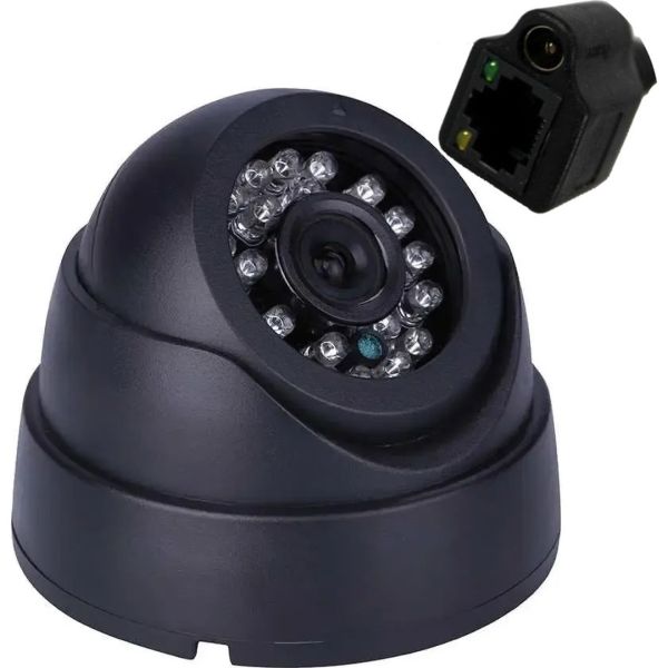 Кімнатна камера відеоспостереження Спартак CCTV Camera 349 IP 1.3 mp, Цифрова купольна кольорова HD відеокамера для будинку з роз'ємом LAN